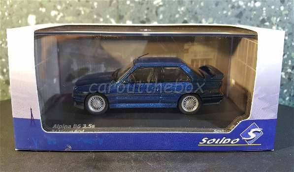 BMW Alpine B6 blauw 1/43 Solido Sol059 - 3