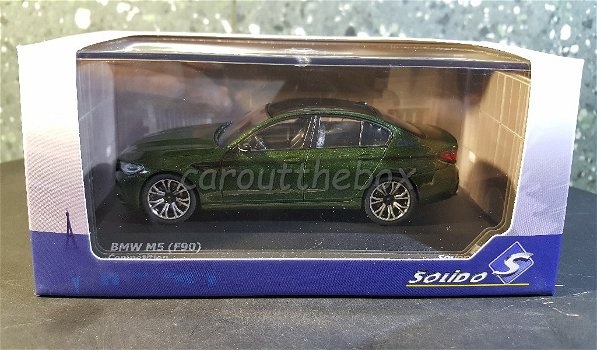 BMW M5 (F90) competition groen 1/43 Solido Sol060 - 3