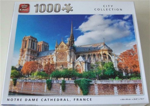 Puzzel *** NOTRE DAME CATHEDRAL, FRANCE *** 1000 stukjes City Collection - 0