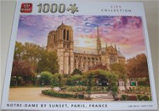 Puzzel *** NOTRE DAME BY SUNSET, PARIS, FRANCE *** 1000 stukjes City Collection