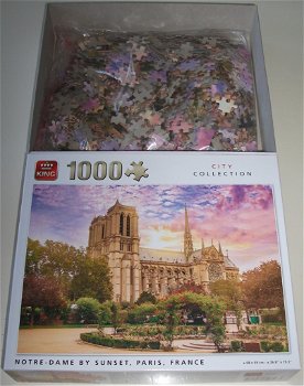Puzzel *** NOTRE DAME BY SUNSET, PARIS, FRANCE *** 1000 stukjes City Collection - 3