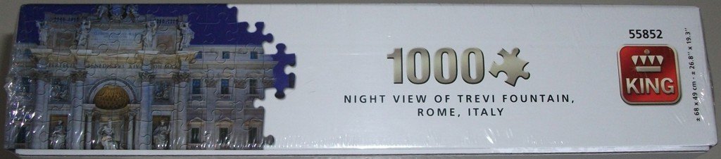 Puzzel *** NIGHT VIEW OF TREVI FOUNTAIN, ROME, ITALY *** 1000 stukjes City Collection *NIEUW* - 1