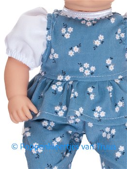 Baby Annabell 43 cm Setje blauw/bloemetjes - 1