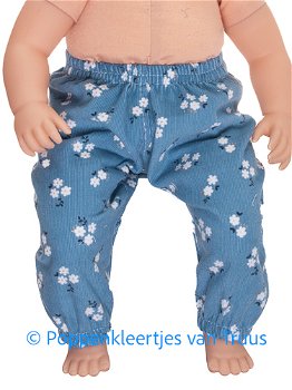 Baby Annabell 43 cm Setje blauw/bloemetjes - 3