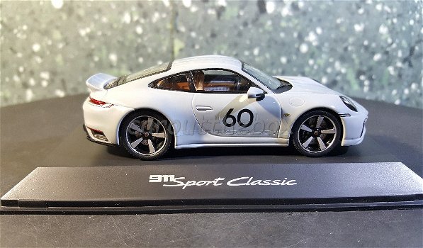 Porsche 911 Sport classic #60 grijs 1/43 Spark SP107 - 3