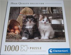 Puzzel *** LOVELY KITTENS *** 1000 stukjes Clementoni