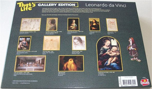 Puzzel *** LEONARDO DA VINCI *** 1000 stukjes Gallery Edition - 2