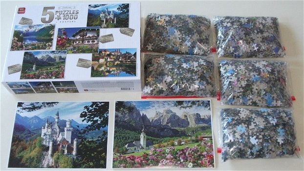 Puzzel *** LANDSCAPE COLLECTION *** 5x 1000 stukjes - 7