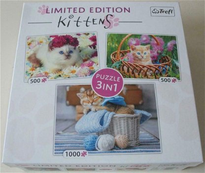 Puzzel *** KITTENS *** Limited Edition 3-in-1 Puzzle - 0