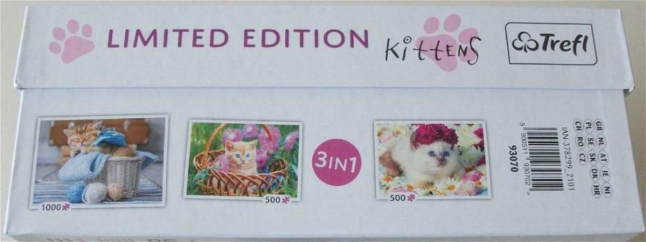 Puzzel *** KITTENS *** Limited Edition 3-in-1 Puzzle - 4