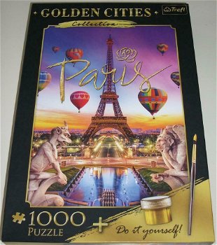 Puzzel *** GOLDEN PARIS *** 1000 stukjes Golden Cities Collection - 0