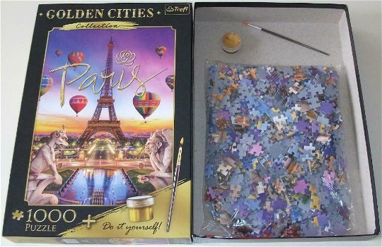 Puzzel *** GOLDEN PARIS *** 1000 stukjes Golden Cities Collection - 4
