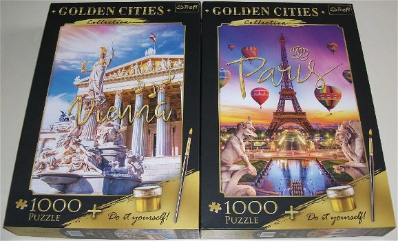 Puzzel *** GOLDEN PARIS *** 1000 stukjes Golden Cities Collection - 5