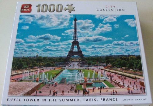 Puzzel *** EIFFEL TOWER IN THE SUMMER, PARIS, FRANCE *** 1000 stukjes City Collection - 0