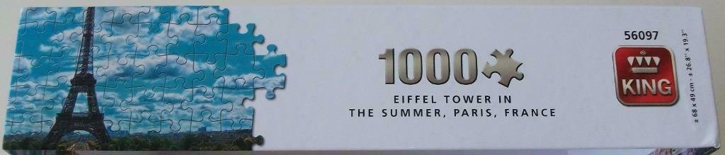 Puzzel *** EIFFEL TOWER IN THE SUMMER, PARIS, FRANCE *** 1000 stukjes City Collection - 2