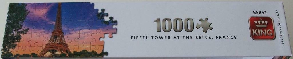 Puzzel *** EIFFEL TOWER AT THE SEINE FRANCE *** 1000 stukjes City Collection - 2