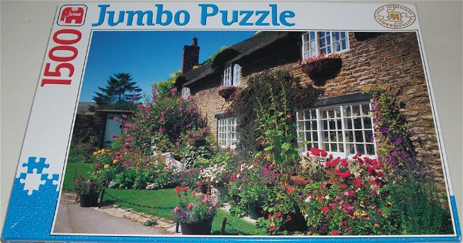 Puzzel *** COTTAGE IN YORKSHIRE *** 1500 stukjes Jumbo - 0