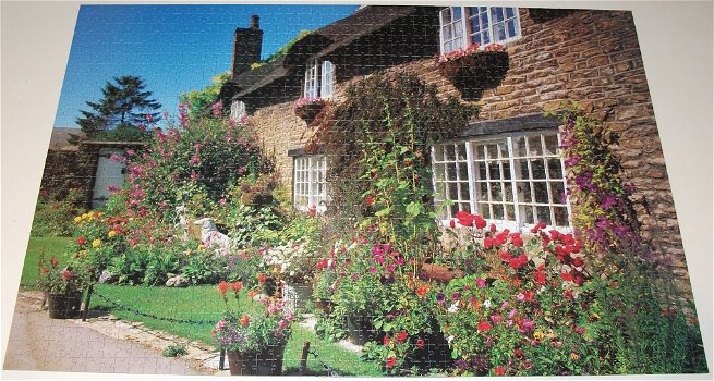 Puzzel *** COTTAGE IN YORKSHIRE *** 1500 stukjes Jumbo - 1