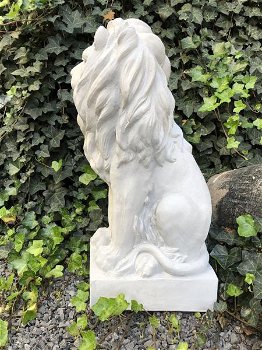 leeuw , tuinbeeld , witte leeuw - 4