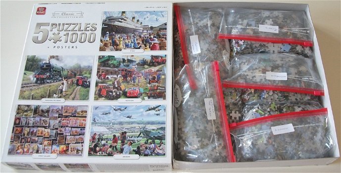 Puzzel *** CLASSIC COLLECTION *** 5x 1000 stukjes - 2