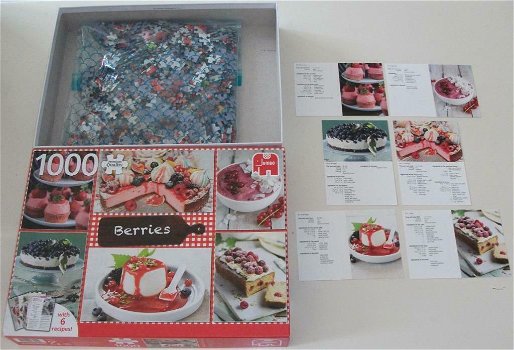 Puzzel *** BESSEN *** 1000 stukjes Jumbo Inclusief Recepten - 3