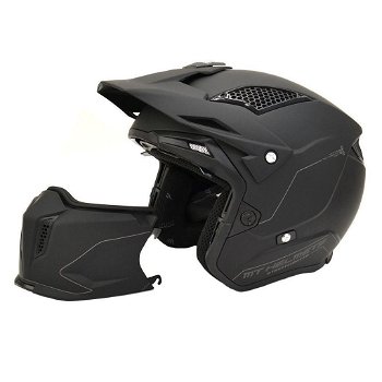 HELM MT STREETFIGHTER MAAT S MOTOR/BROMMER ZWART NIEUW - 2