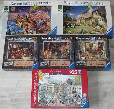 Diverse *** PUZZELS RAVENSBURGER *** 12 stuks - 1