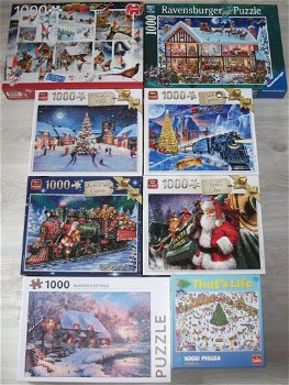 Diverse *** PUZZELS KERSTMIS *** 8 stuks - 0