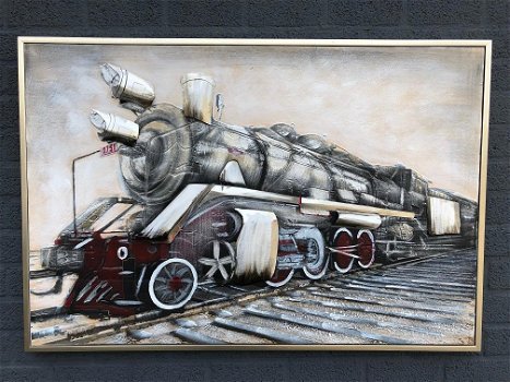 trein , 3 d , schilderij - 5