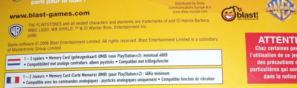 PS2 Game *** THE FLINTSTONES *** - 2