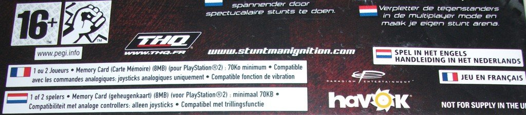 PS2 Game *** STUNTMAN IGNITION *** - 2