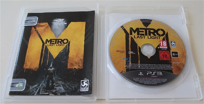 PS3 Game *** METRO: LAST LIGHT *** Limited Edition - 3