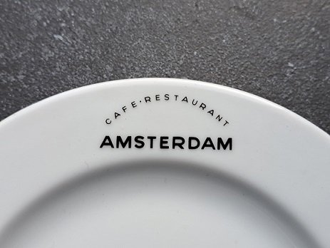 Cafe Restaurant Amsterdam Jubileumbord 25 jaar Gedenkbord - 1