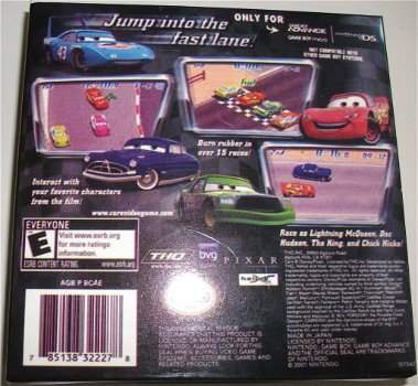 GBA Game *** CARS *** Disney-Pixar - 1