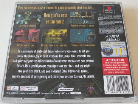 PS1 Game *** ODDWORLD *** Abe's Oddysee - 1