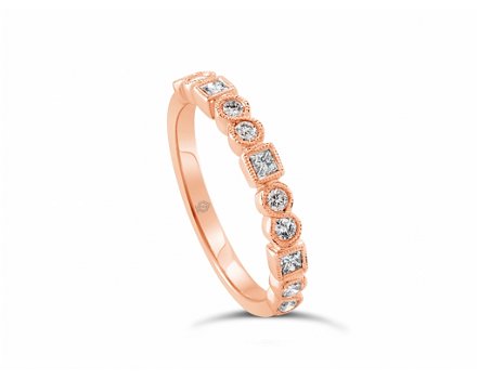 Half eternity wedding band - 0