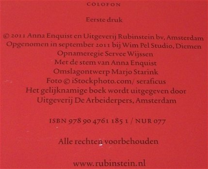 Enquist, Anna*** DE VERDOVERS *** 8-CD Audioboek - 2