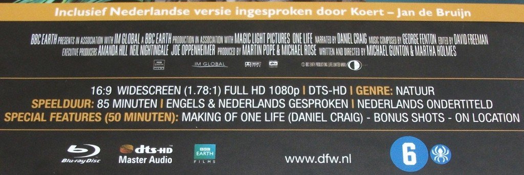 Blu-Ray *** ONE LIFE *** 2-Disc Boxset - 2