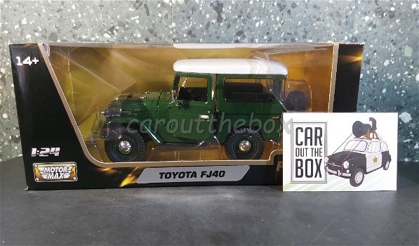 Toyota FJ40 groen 1/24 Motormax Mo080 - 4