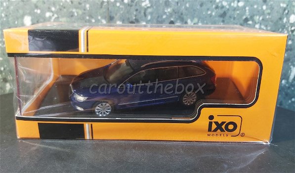 Skoda Superb II combi 2008 blauw 1/43 Ixo V888 - 3