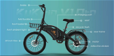 Kukirin V1 Pro Electric Bike 20 inch Tires 48V 350W - 4 - Thumbnail