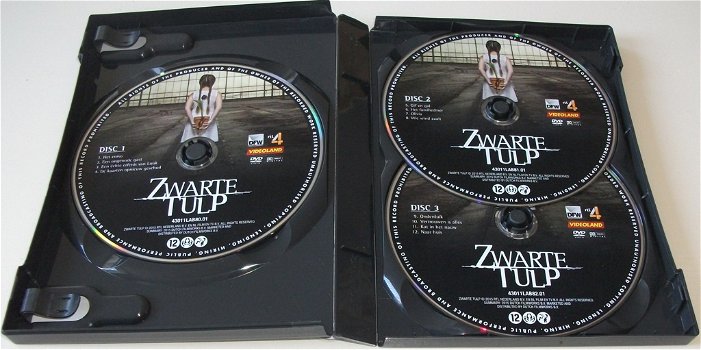 Dvd *** ZWARTE TULP *** 3-DVD Boxset Seizoen 1 - 3