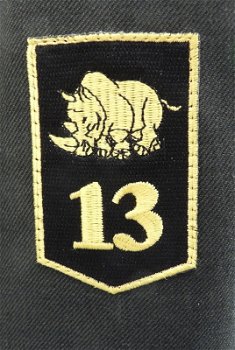 Uniform DT2000, Jas&Broek, 13 Gemechaniseerde Brigade, Regt. Technische Troepen, KL, maat: 55-52.(1) - 2