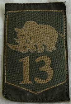 Embleem, Mouw, GVT, 13 Gemechaniseerde Brigade, Koninklijke Landmacht, jaren'90.(Nr.1)