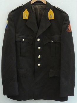 Uniform DT63 (Jas&Broek) 41 LtBrig/Mechbrig, Regt Technische Troepen, KL, maat 49-78/80, 1986/87.(1) - 0