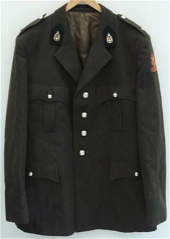 Uniform DT63 (Jas&Broek), Adjudant, Regiment Technische Troepen, KL, maat: 57-90x80, jaren'80.(Nr.1) - 0