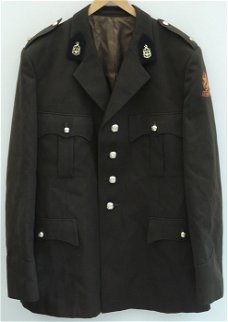 Uniform DT63 (Jas&Broek), Adjudant, Regiment Technische Troepen, KL, maat: 57-90x80, jaren'80.(Nr.1)