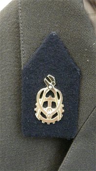 Uniform DT63 (Jas&Broek), Adjudant, Regiment Technische Troepen, KL, maat: 57-90x80, jaren'80.(Nr.1) - 1