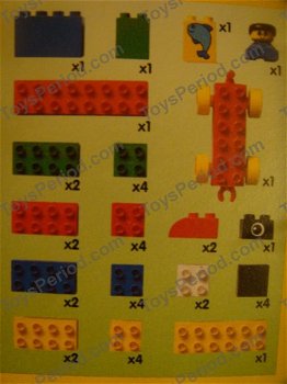 Lego duplo in lego - opbergbak, - 2997 - 40 onderdelen, kunnen iets afwijken - 1