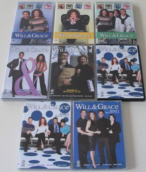 Dvd *** WILL & GRACE *** Seizoen 1: Aflevering 1 - 8 - 4